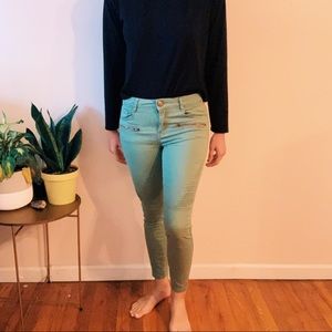 Green Motto Jeans